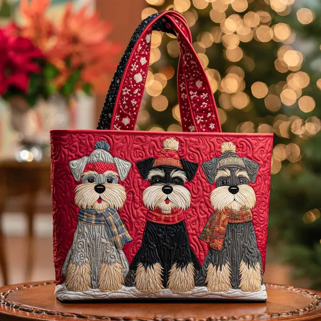 Handmade Bag - Schnauzer Trio