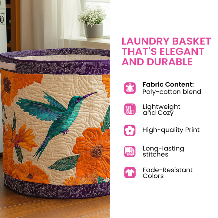 Quilted Laundry Basket - Bluebonnet
